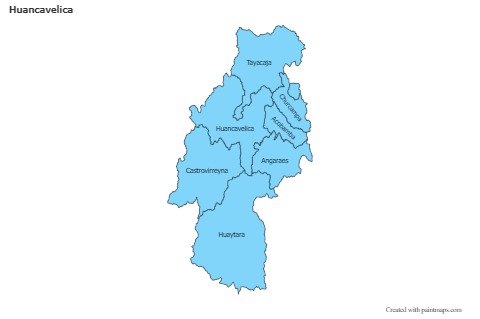 Contoh Peta untuk Huancavelica (biru)