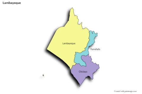 Exemplos de mapas para Lambayeque (colorido,sombreado)