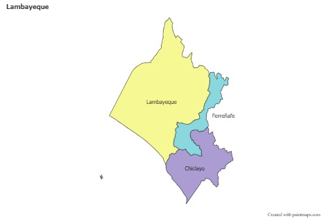 Exemplos de mapas para Lambayeque (colorido)