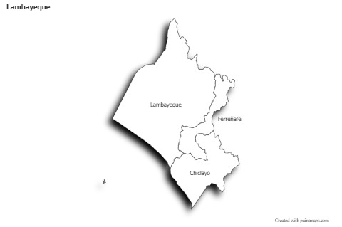 Exemplos de mapas para Lambayeque (preto-branco,sombra)