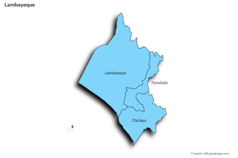 Exemplos de mapas para Lambayeque (azul,sombra)
