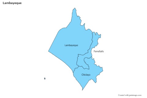 Exemplos de mapas para Lambayeque (azul)