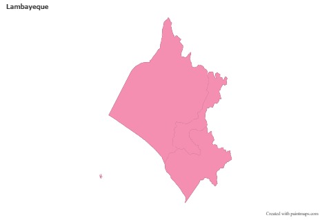 Exemplos de mapas para Lambayeque (rosa,contorno)