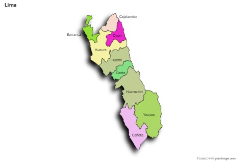 Sample Maps for Lima (colored,shadowy)