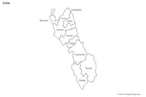 Sample Maps for Lima (black-white)