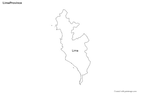 Sample Maps for Lima Province (black-white)