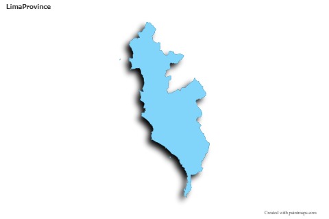 Sample Maps for Lima Province (blue,outline,shadowy)