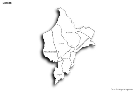 Sample Maps for Loreto (black-white,shadowy)