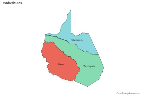 Contoh Peta untuk Madrede Dios (berwarna)