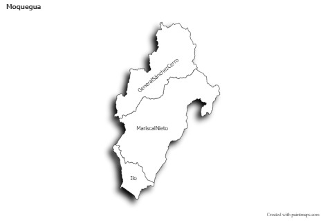 Sample Maps for Moquegua (black-white,shadowy)