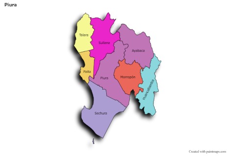 Sample Maps for Piura (colored,shadowy)