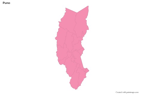 Puno için Örnek Haritalar (pembe,anahat)