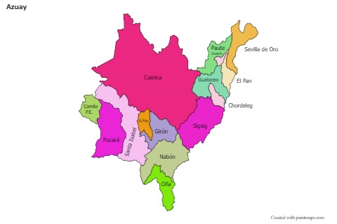 Sample Maps for Azuay (colored)