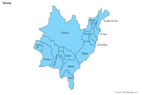 Sample Maps for Azuay (blue)
