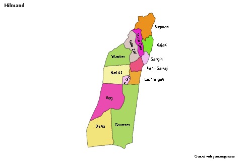 Sample Maps for Hilmand (colored)