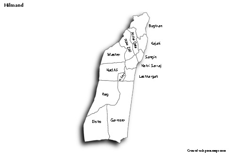 Sample Maps for Hilmand (black-white,shadowy)