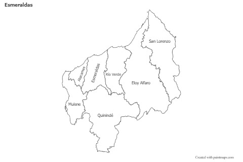 Sample Maps for Esmeraldas (black-white)