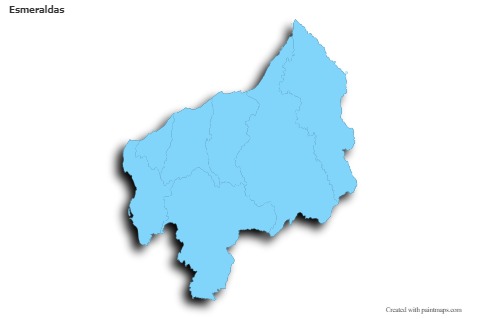 Sample Maps for Esmeraldas (blue,outline,shadowy)