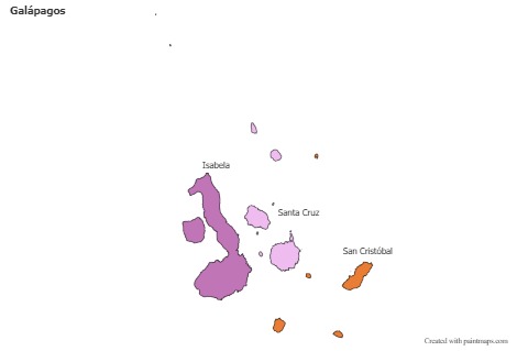 Galápagos için Örnek Haritalar (renkli)