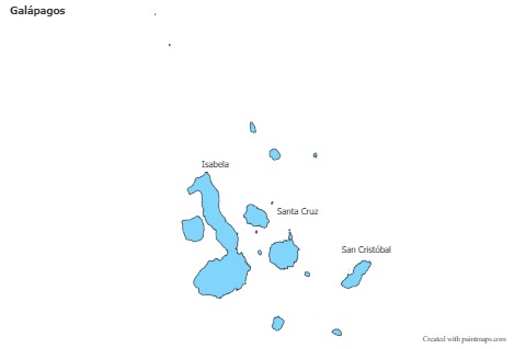 Galápagos için Örnek Haritalar (mavi)