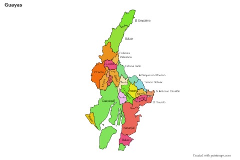 Sample Maps for Guayas (colored)
