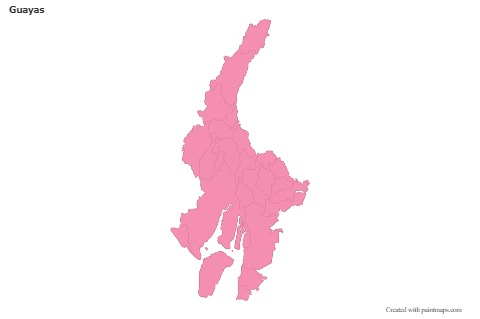 Sample Maps for Guayas (pink,outline)