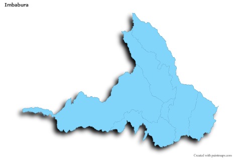 Contoh Peta untuk Imbabura (biru,garis luar,bayangan)