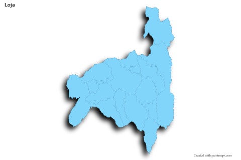 Sample Maps for Loja (blue,outline,shadowy)