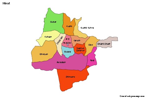 Sample Maps for Hirat (colored)