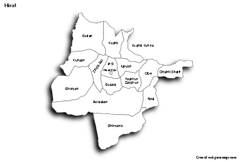 Sample Maps for Hirat (black-white,shadowy)