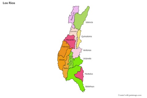 Sample Maps for Los Rios (colored)