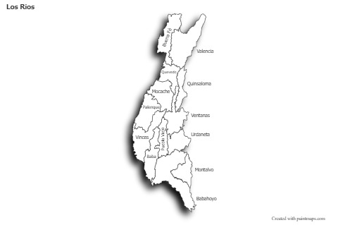 Sample Maps for Los Rios (black-white,shadowy)