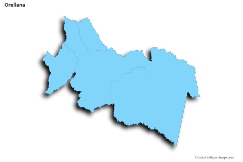 Sample Maps for Orellana (blue,outline,shadowy)