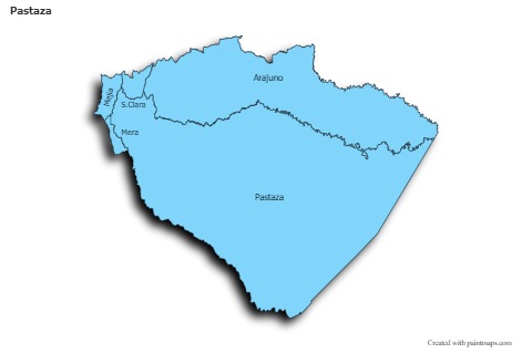 Mapas de muestra para Pastaza (azul,sombrío)