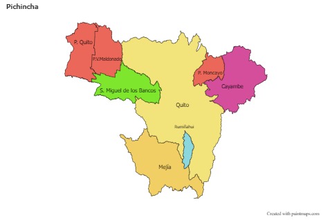Sample Maps for Pichincha (colored)