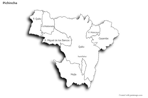 Sample Maps for Pichincha (black-white,shadowy)