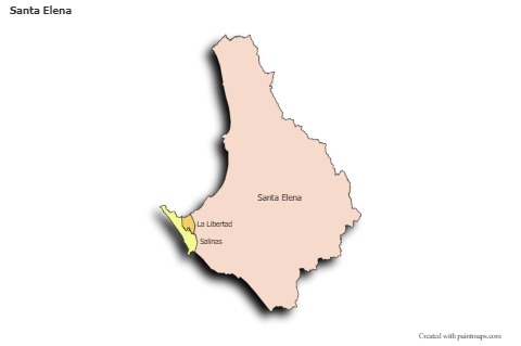 Sample Maps for Santa Elena (colored,shadowy)