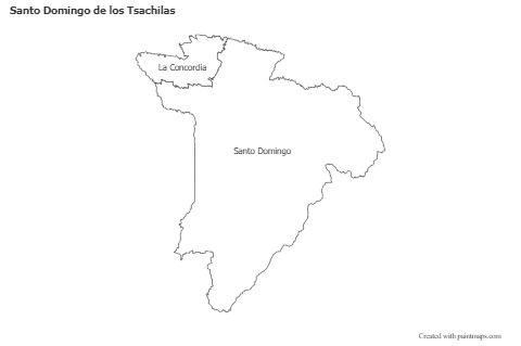 Mapas de muestra para Santo Domingo de los Tsachilas (blanco-negro)