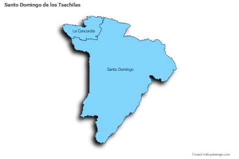 Mapas de muestra para Santo Domingo de los Tsachilas (azul,sombrío)