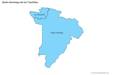 Mapas de muestra para Santo Domingo de los Tsachilas (azul)