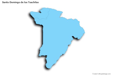 Mapas de muestra para Santo Domingo de los Tsachilas (azul,contorno,sombrío)