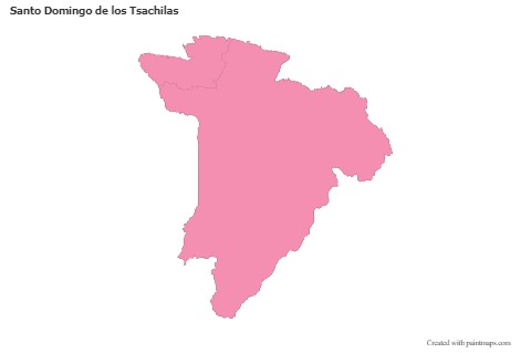 Mapas de muestra para Santo Domingo de los Tsachilas (rosa,contorno)
