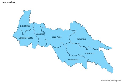 Sample Maps for Sucumbios (blue)