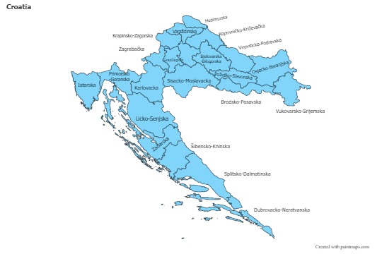 Sample Maps for Croatia (blue)