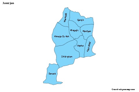 Contoh Peta untuk Jawzjan (biru)