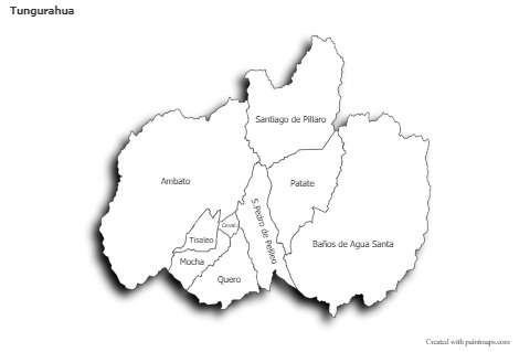 Contoh Peta untuk Tungurahua (hitam-putih,bayangan)
