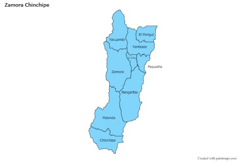 Sample Maps for Zamora Chinchipe (blue)