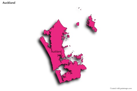 Sample Maps for Auckland (colored,shadowy)