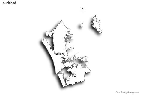 Sample Maps for Auckland (black-white,shadowy)