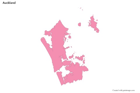 Sample Maps for Auckland (pink,outline)